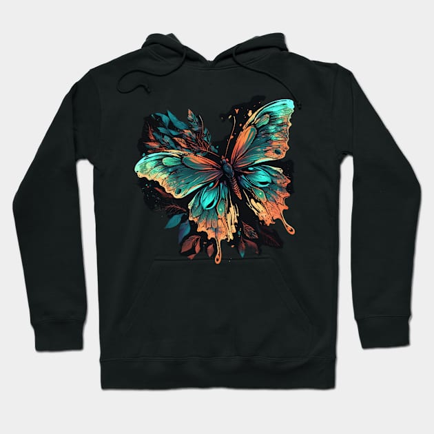 colorful butterfly Hoodie by Dragadin